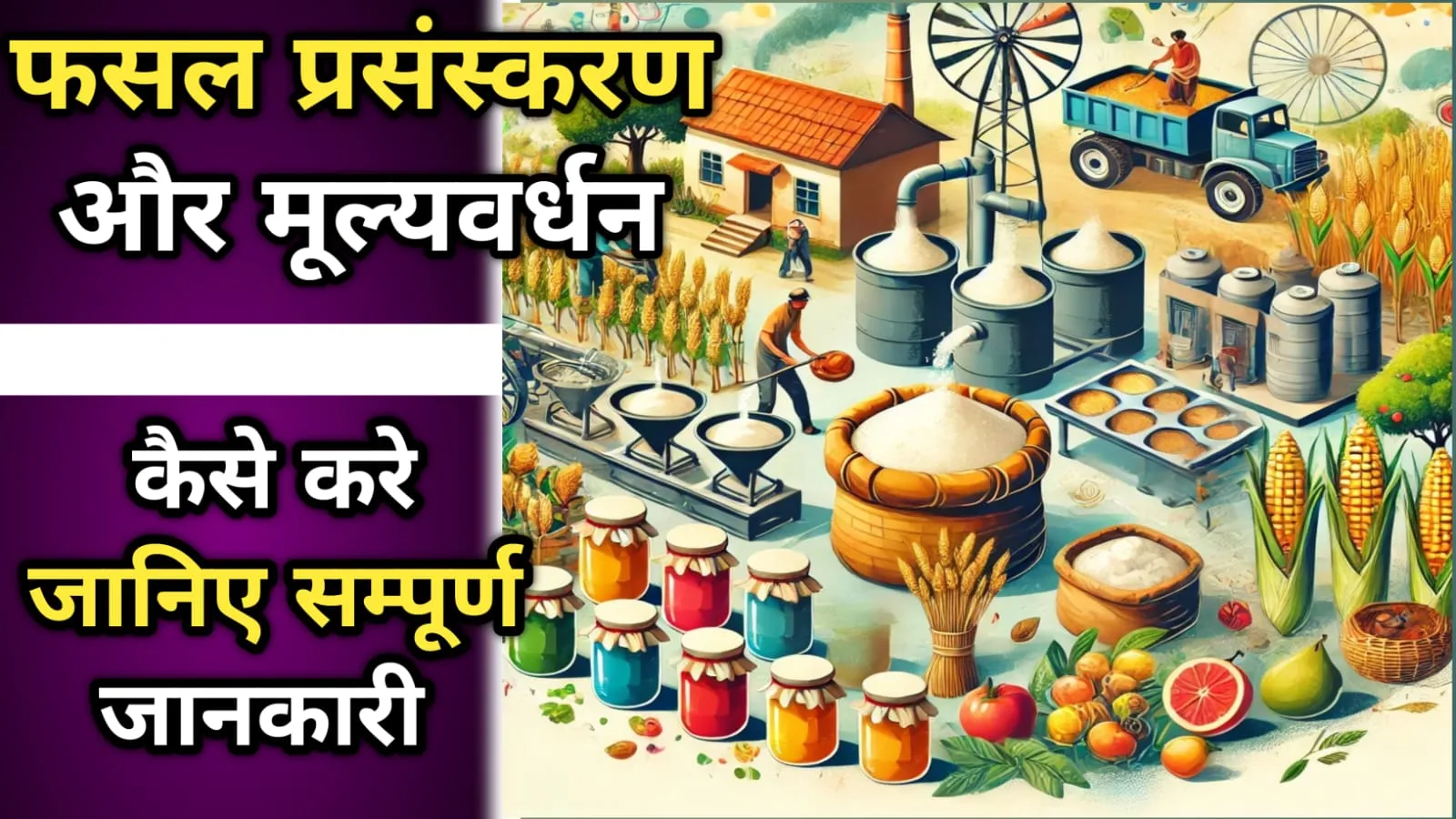 फसल प्रसंस्करण और मूल्यवर्धन