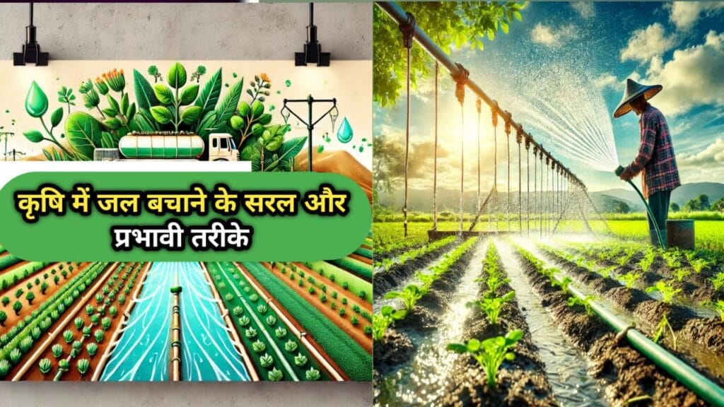 कृषि में जल बचाने के सरल और प्रभावी तरीके