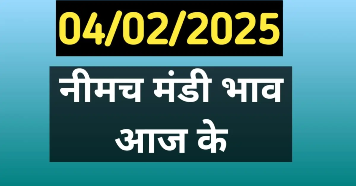 नीमच मंडी भाव आज के