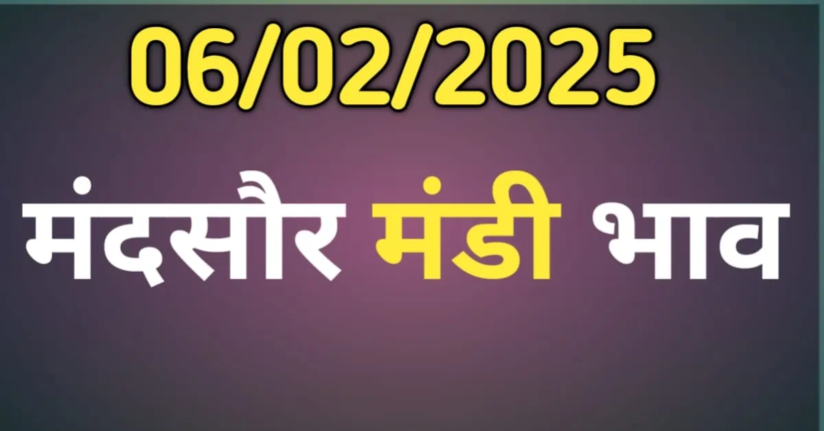 आज के मंदसौर मंडी भाव (Today Mandsaur Mandi Bhav)